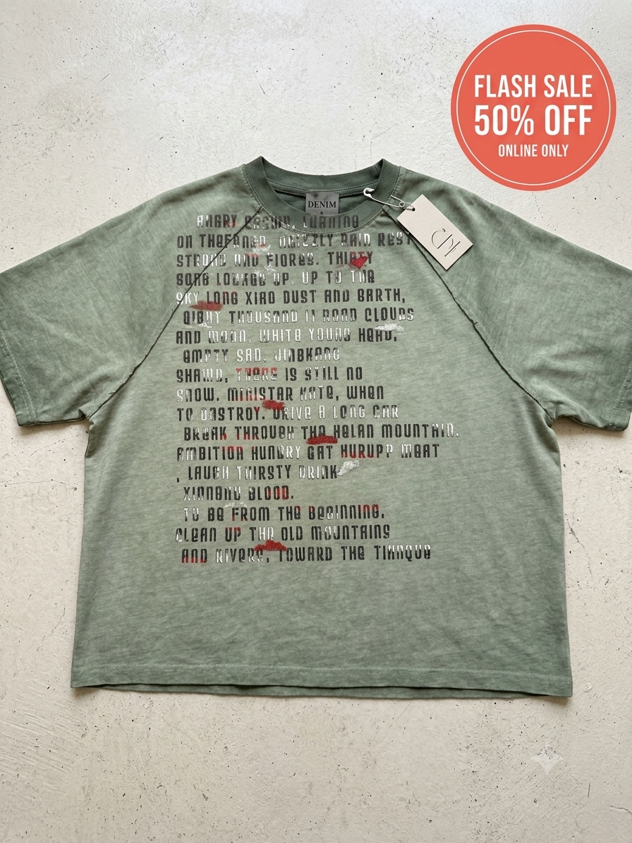 DENIM ORGINAL T SHIRT WASH SPARY